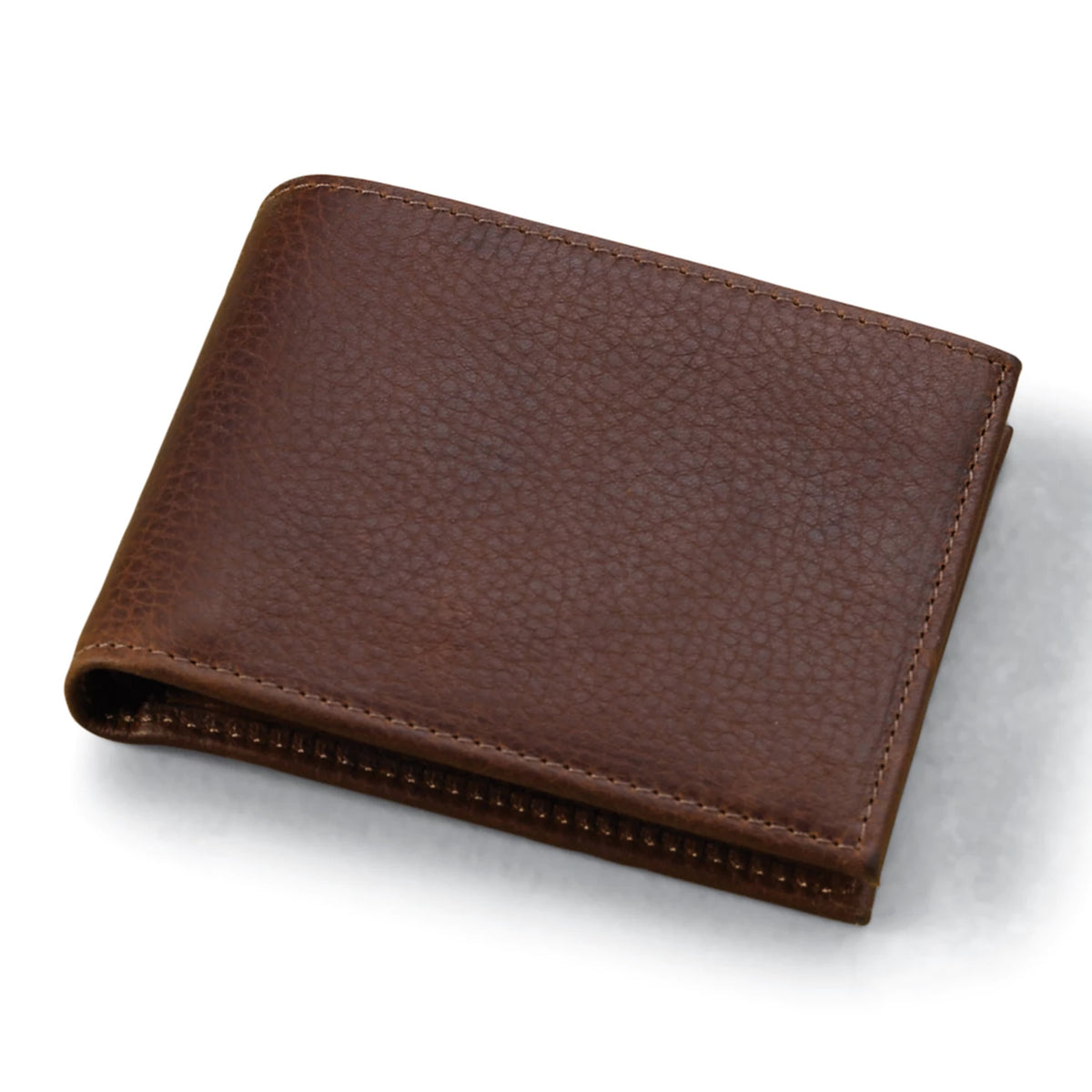 American Bison Thinfold Leather Wallet - Orvis New