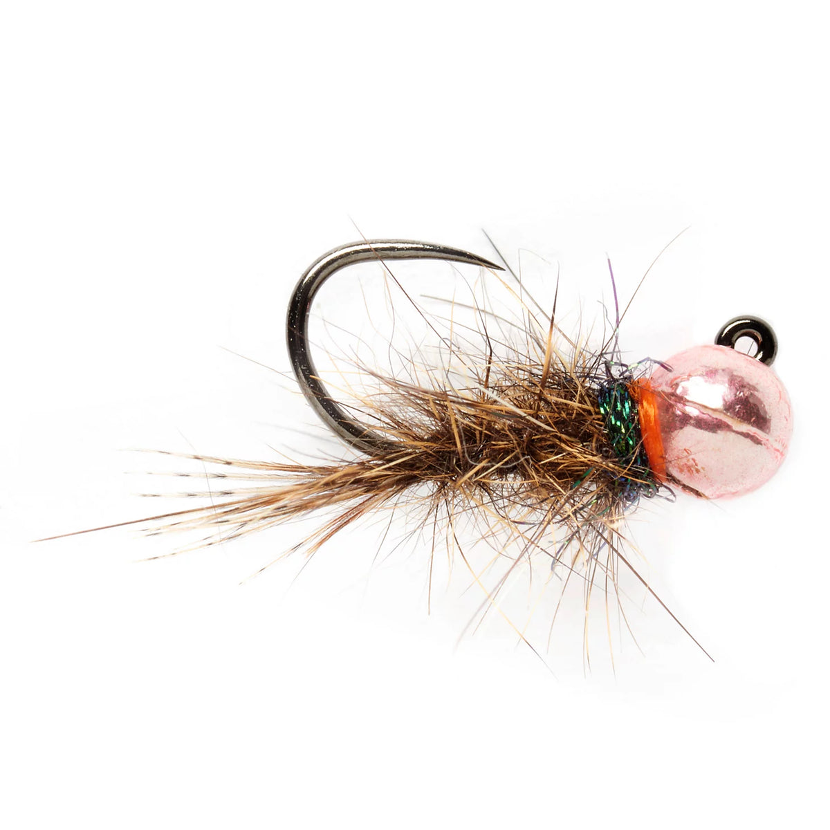 Barbless Roza's Pink Hare's Ear Jig - Orvis New