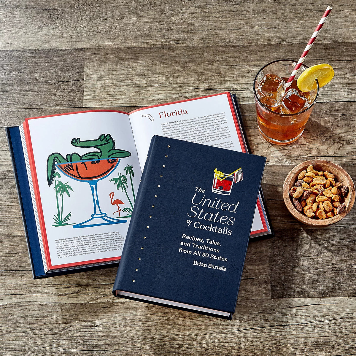 Leather-Bound United States Of Cocktails Book - Orvis Customer Favorite