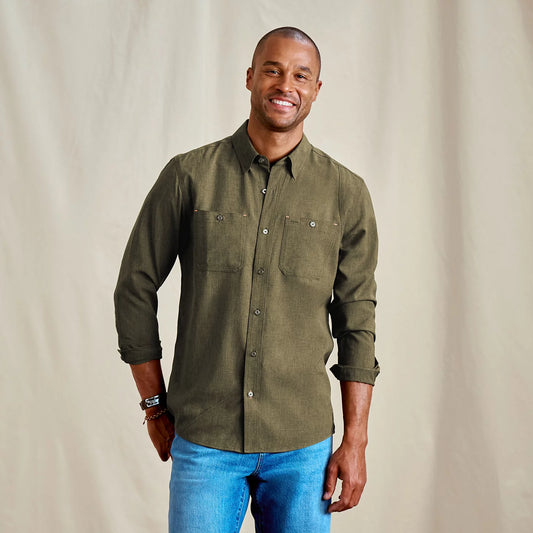 Men's Tech Chambray Long-Sleeve Work Shirt - Orvis Quality
