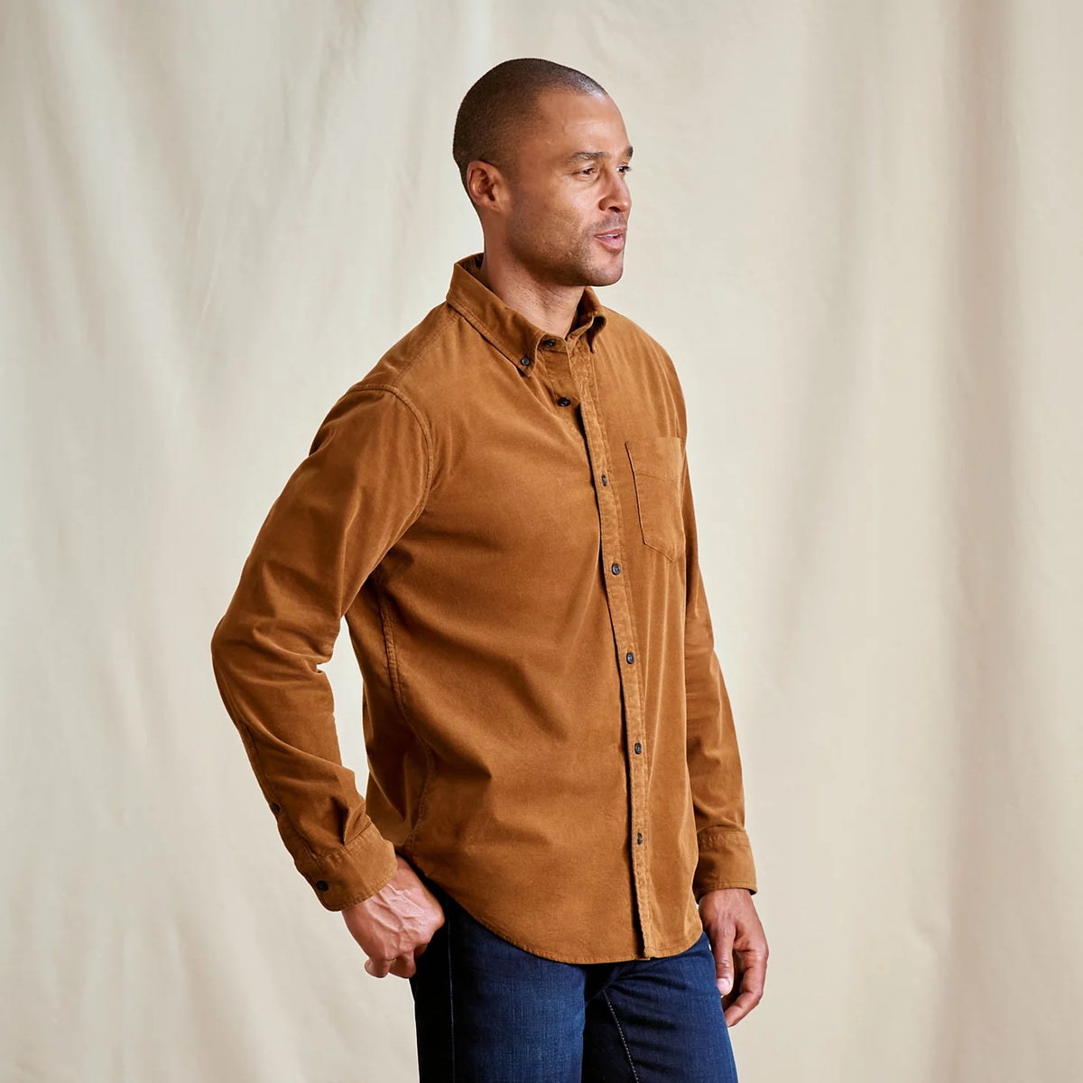 Men's Lightweight Corduroy Long-Sleeve Shirt - Orvis Premium
