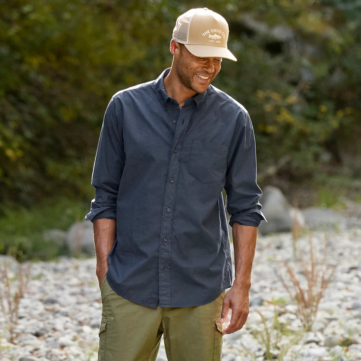 Garment-Dyed Poplin Long-Sleeve Shirt - Orvis Sale