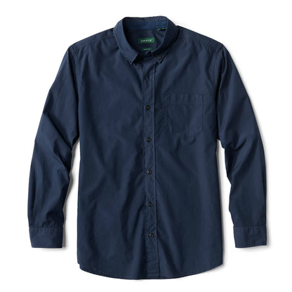 Garment-Dyed Poplin Long-Sleeve Shirt - Orvis Sale