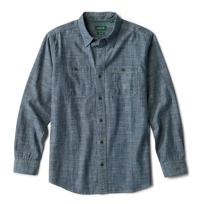 Men's Chambray Long-Sleeve Work Shirt - Orvis Best Price