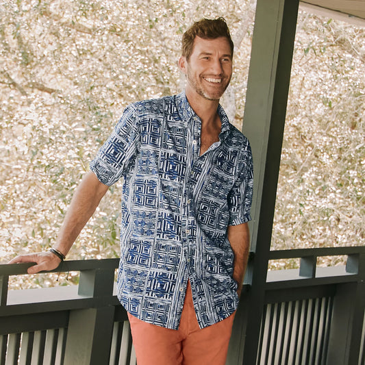 Men's Heritage Poplin Printed Short-Sleeve Shirt - Orvis Trusted