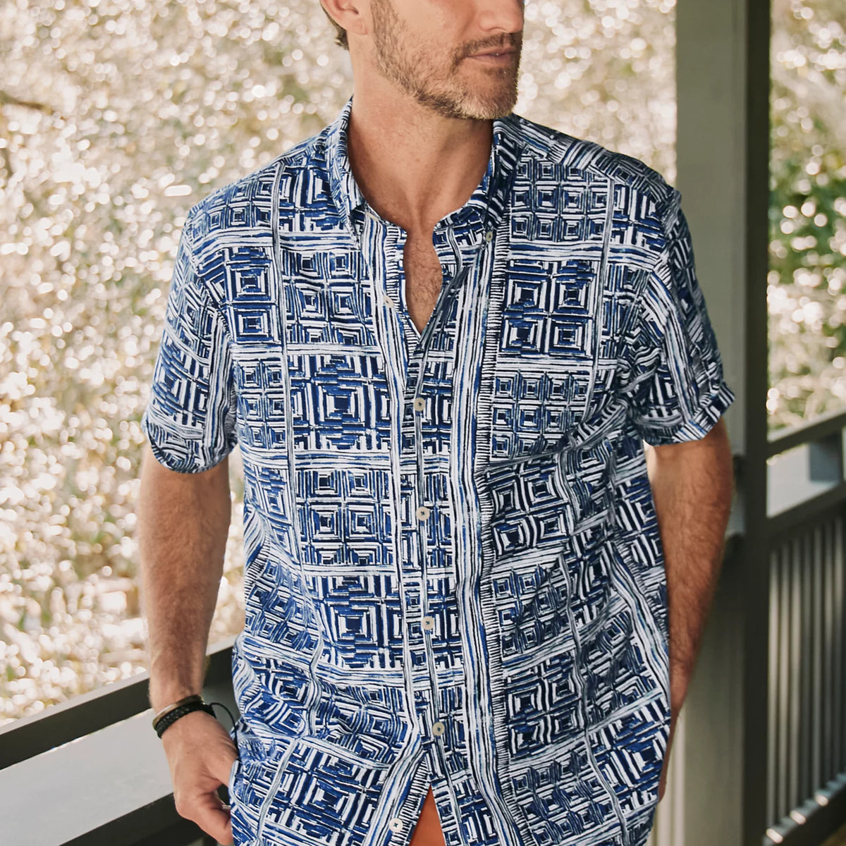 Men's Heritage Poplin Printed Short-Sleeve Shirt - Orvis Trusted