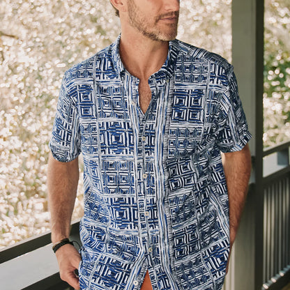 Men's Heritage Poplin Printed Short-Sleeve Shirt - Orvis Trusted