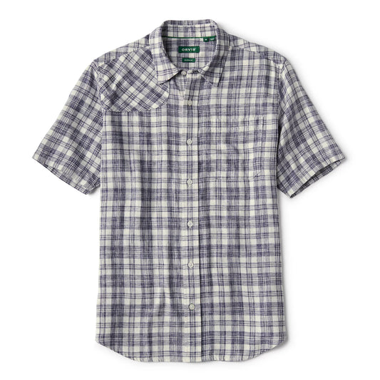 Space-Dyed Plaid Short-Sleeve Shirt - Orvis Signature