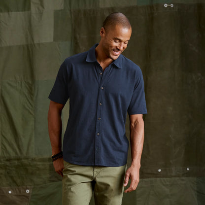 Men's Bromley Knit Button-Down Short-Sleeve Shirt - Orvis Essential