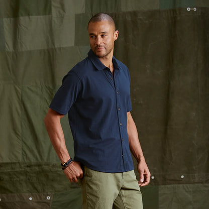 Men's Bromley Knit Button-Down Short-Sleeve Shirt - Orvis Essential