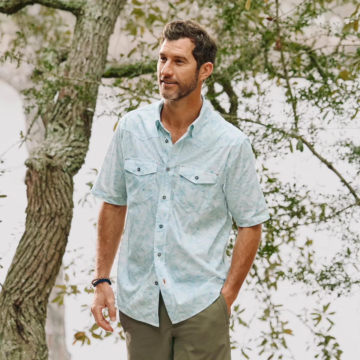 Men's River Guide Printed Short-Sleeve Western Shirt 2.0 - Orvis Recommended