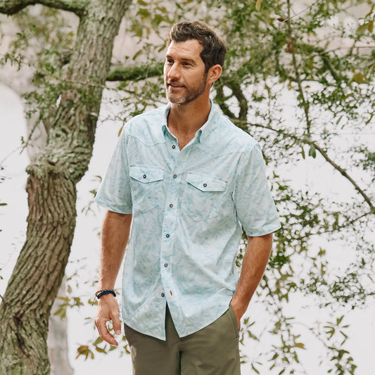 Men's River Guide Printed Short-Sleeve Western Shirt 2.0 - Orvis Recommended
