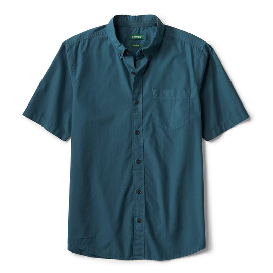 Garment-Dyed Poplin Short-Sleeve Shirt - Orvis Discount