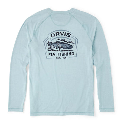 Men's DriCast™ Long-Sleeve Graphic Crew - Orvis Everyday