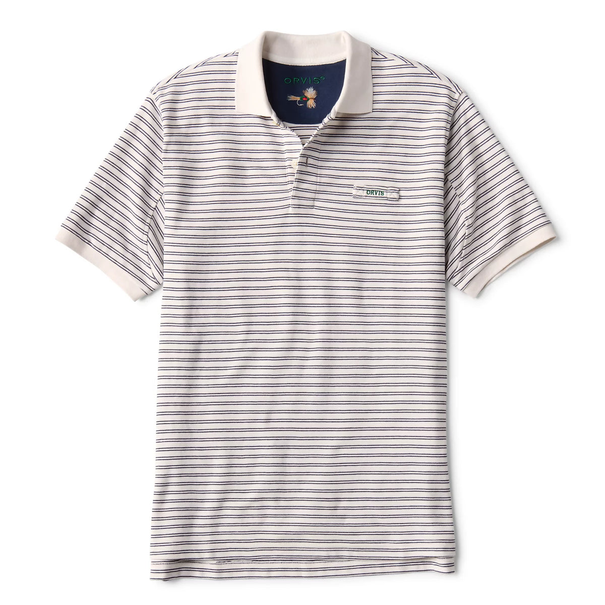 SNOW/TRUE NAVY STRIPE,S