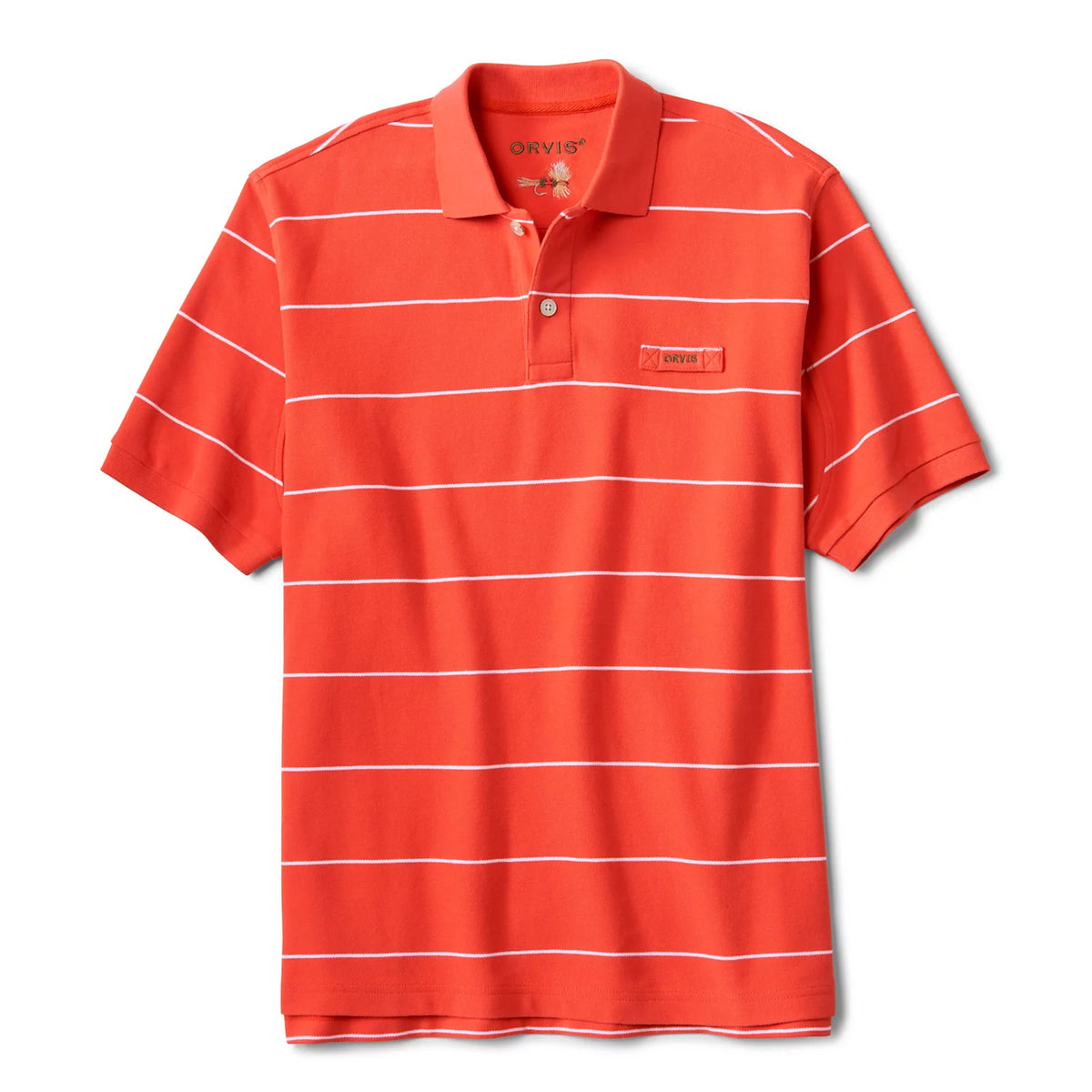 PAPAYA/SNOW STRIPE,S
