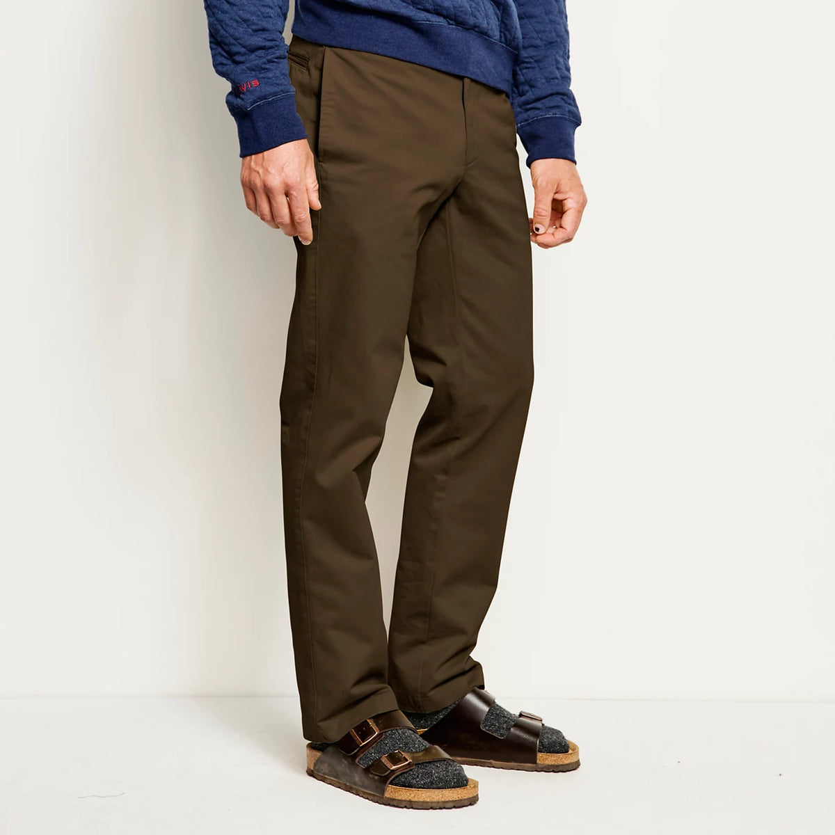 Ultimate Khakis Trim Fit Plain-Front Pants - Orvis Sale