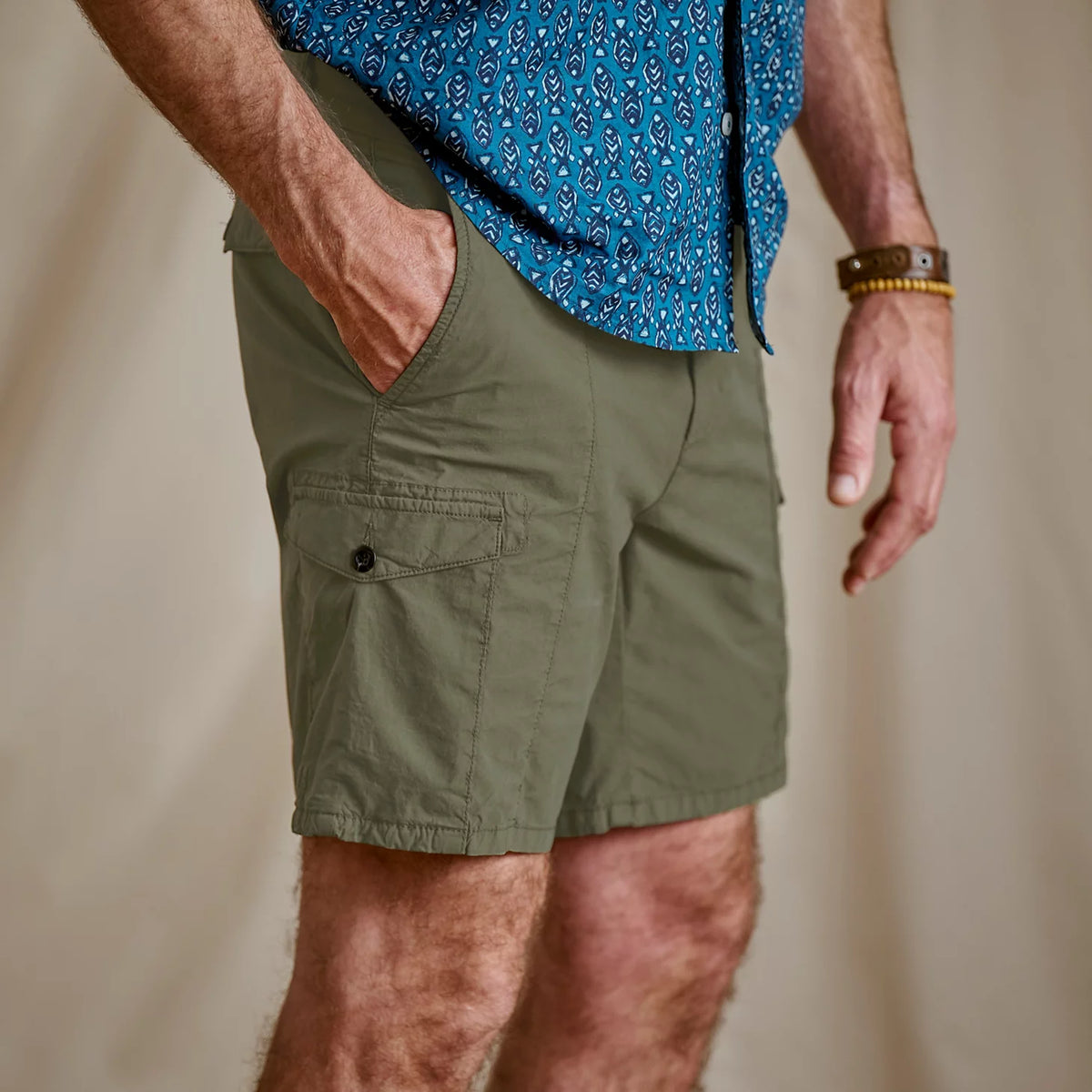 Men's 1856 Stretch Poplin Cargo Shorts - Orvis Smart Buy