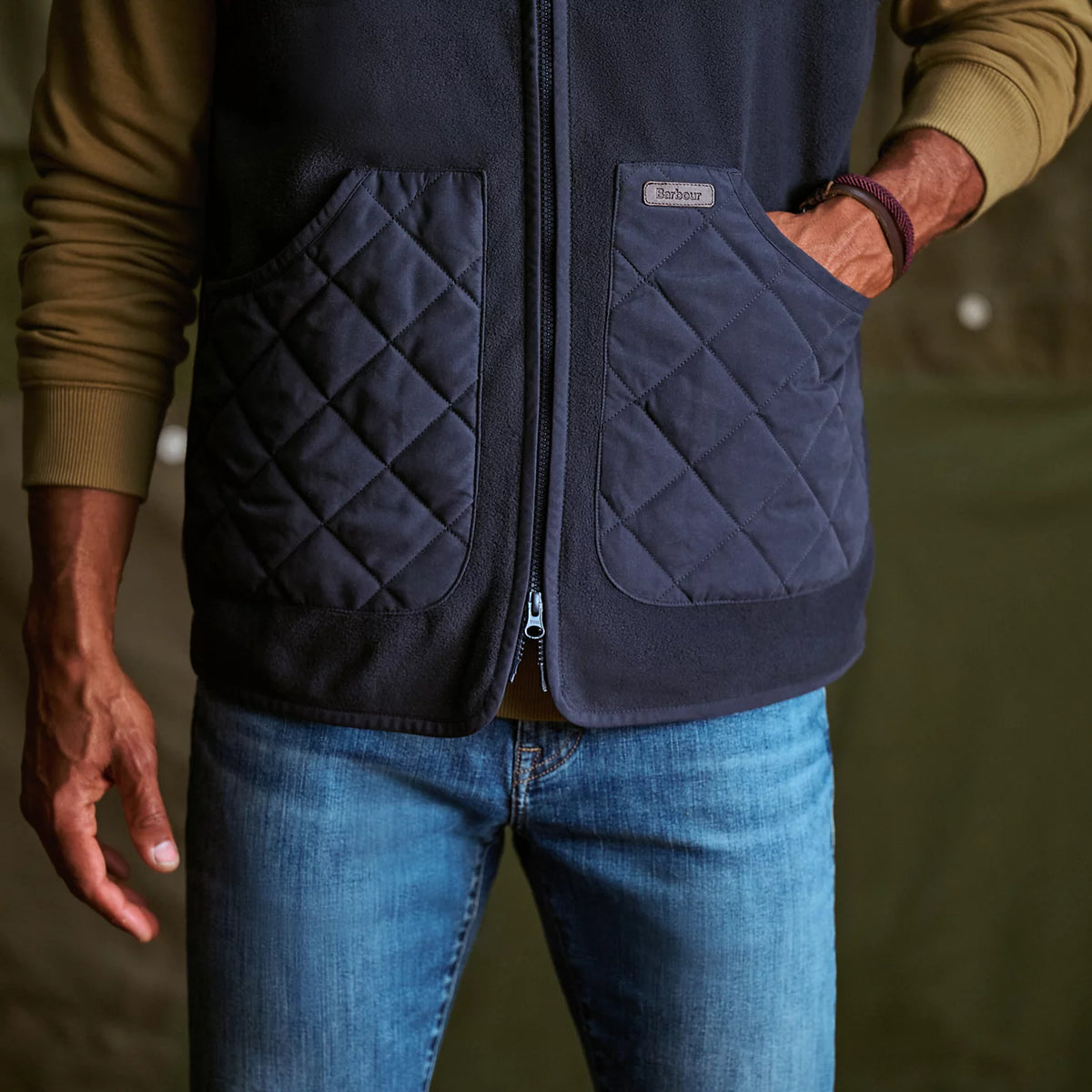 Barbour® Lowich Fleece Gilet - Orvis Signature
