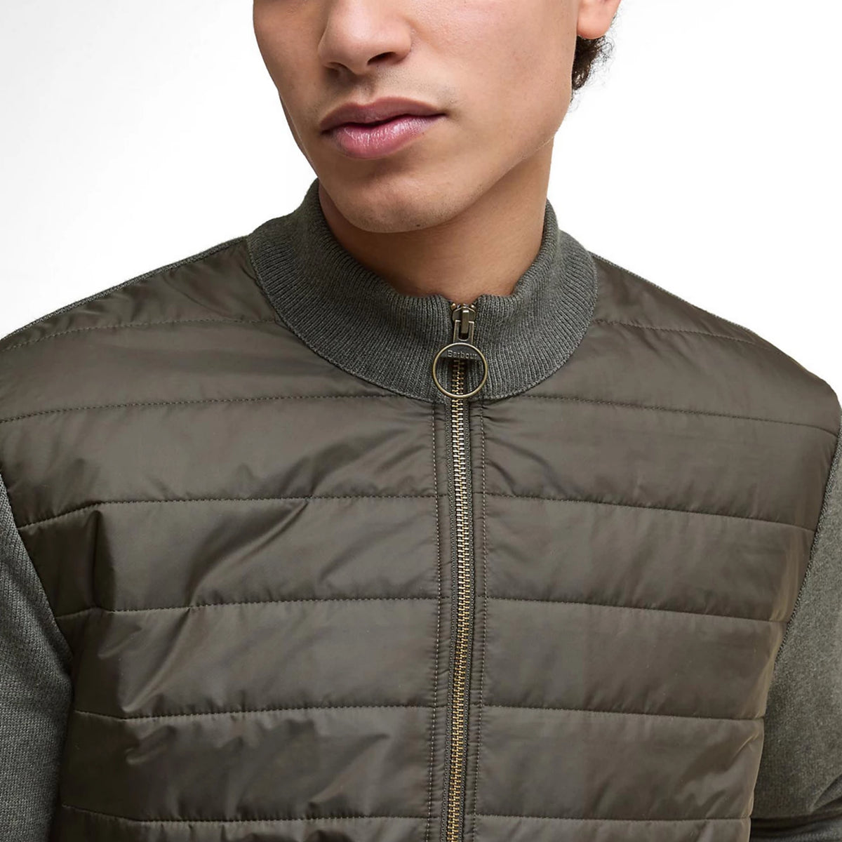 Barbour® Essential Carn Baffle Zip-Through Knitted Sweater - Orvis Discount