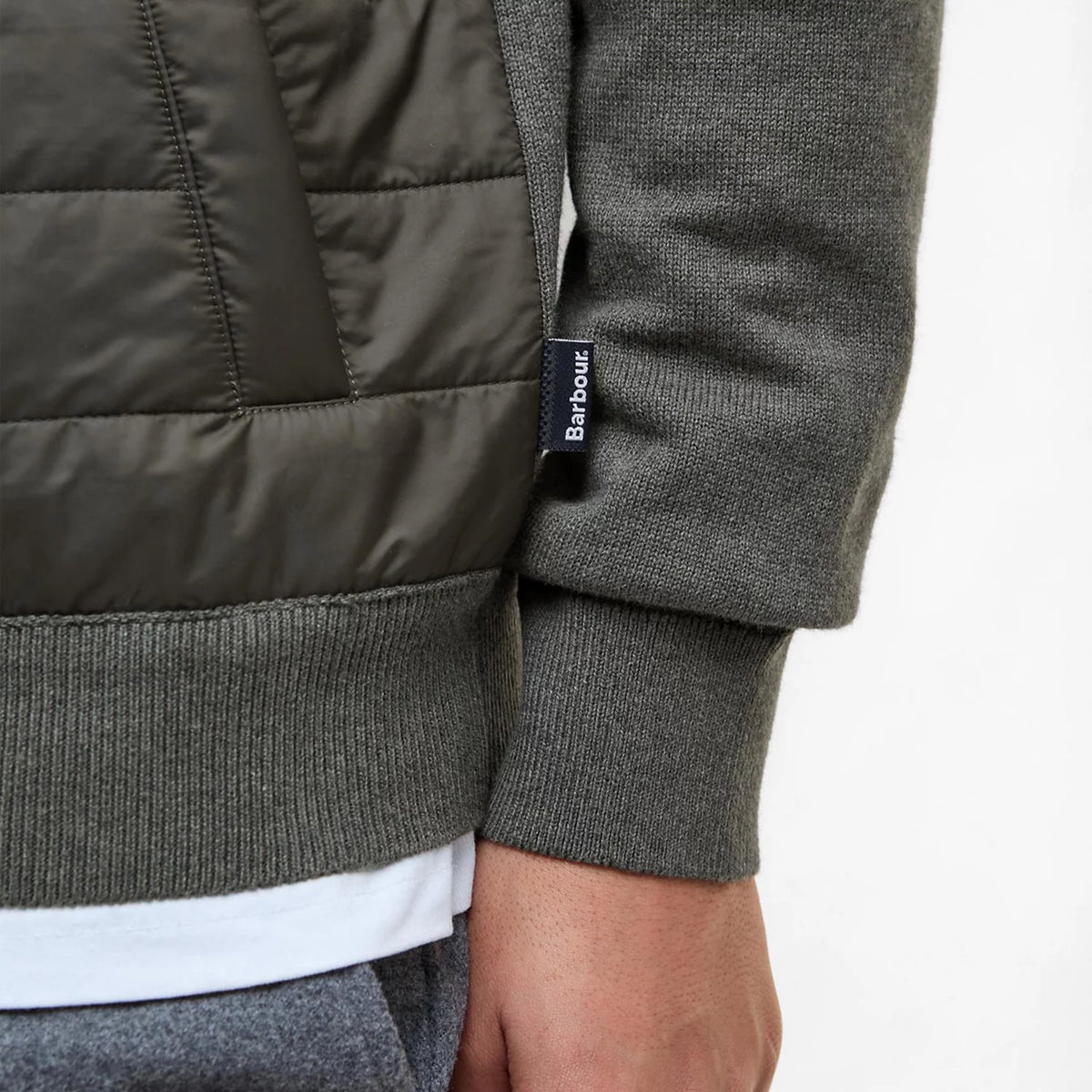 Barbour® Essential Carn Baffle Zip-Through Knitted Sweater - Orvis Discount