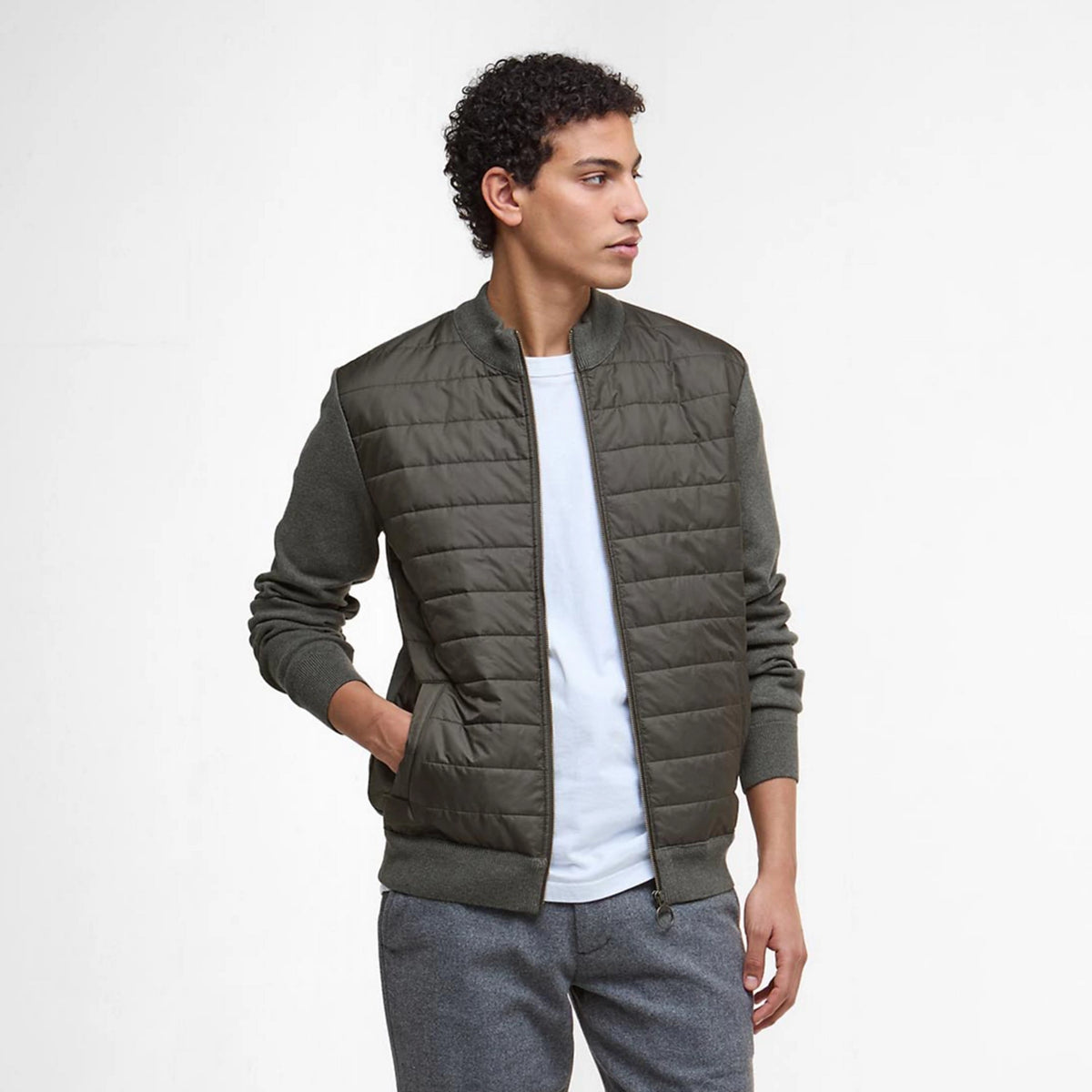 Barbour® Essential Carn Baffle Zip-Through Knitted Sweater - Orvis Discount