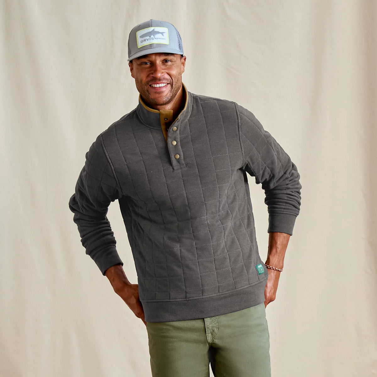 Men's Battenkill Quilted 1/4-Snap Sweatshirt - Orvis Exclusive