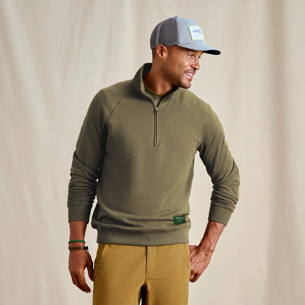 Men's Campfire 1/4-Zip Sweatshirt - Orvis Signature