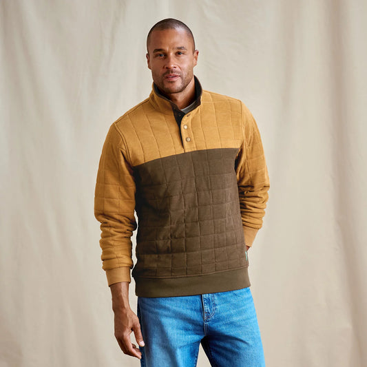 Men's Battenkill Colorblock Quilted 1/4-Snap Sweatshirt - Orvis Best Seller