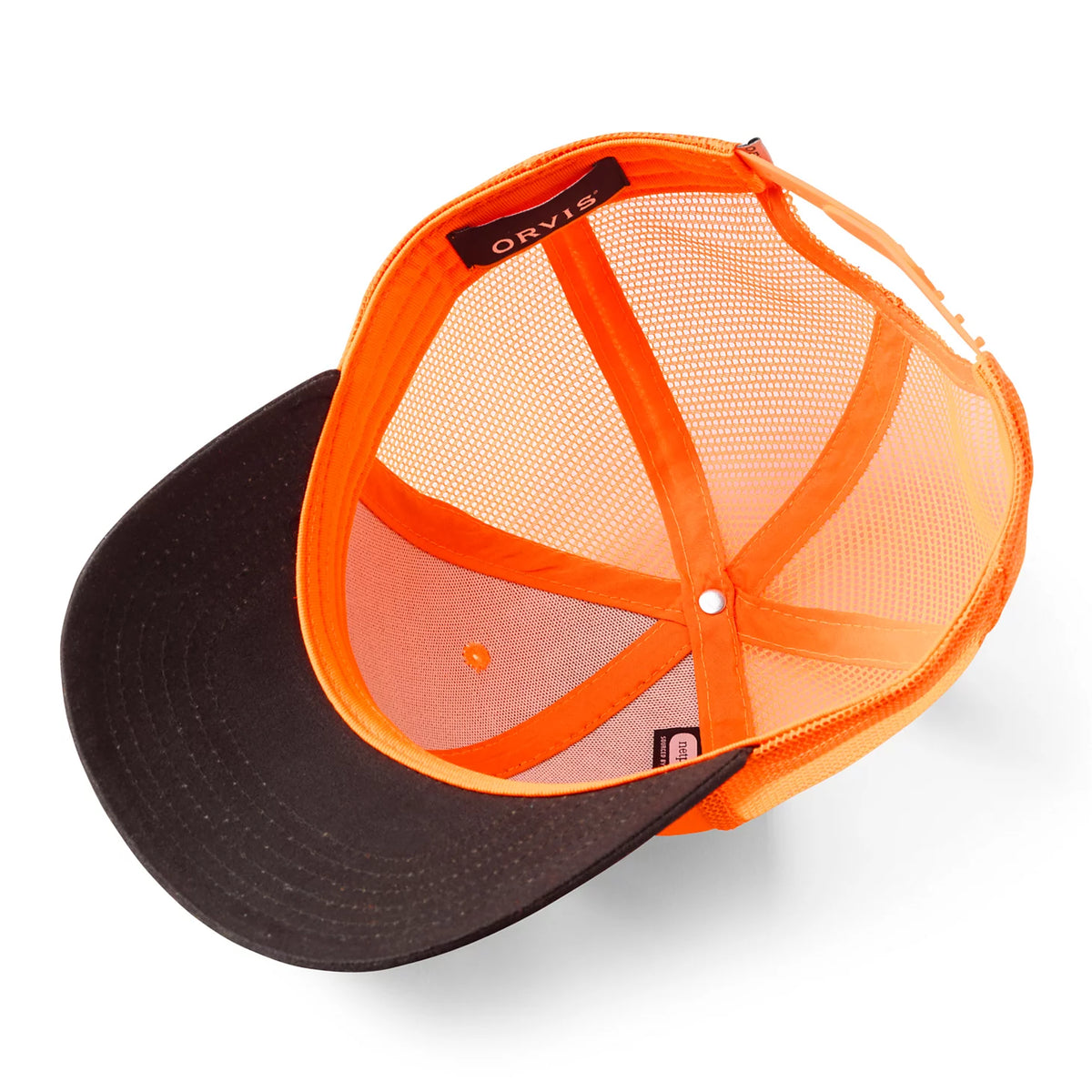 Blaze Orange Waxed Brim Mesh Cap - Orvis Top Pick