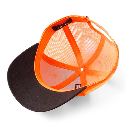 Blaze Orange Waxed Brim Mesh Cap - Orvis Top Pick