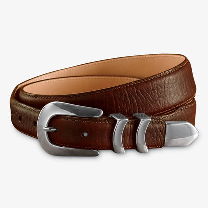 Silver Buckle Bison Tapered-Edge Belt - Orvis Special Offer
