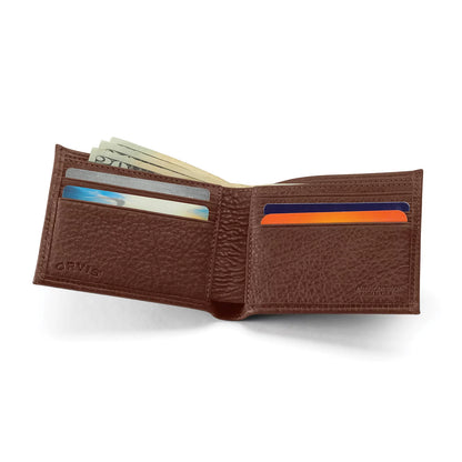 American Bison Thinfold Leather Wallet - Orvis New