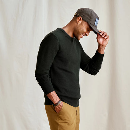 Merino Piqué Crewneck Sweater - Orvis Classic