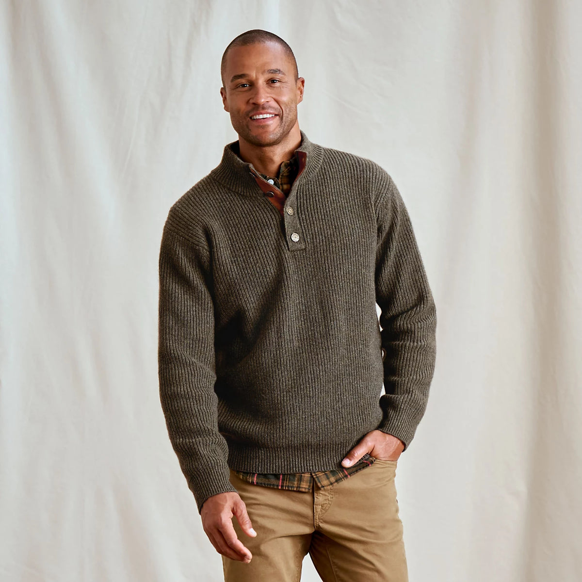 Quail Creek Button Mockneck Pullover - Orvis Value
