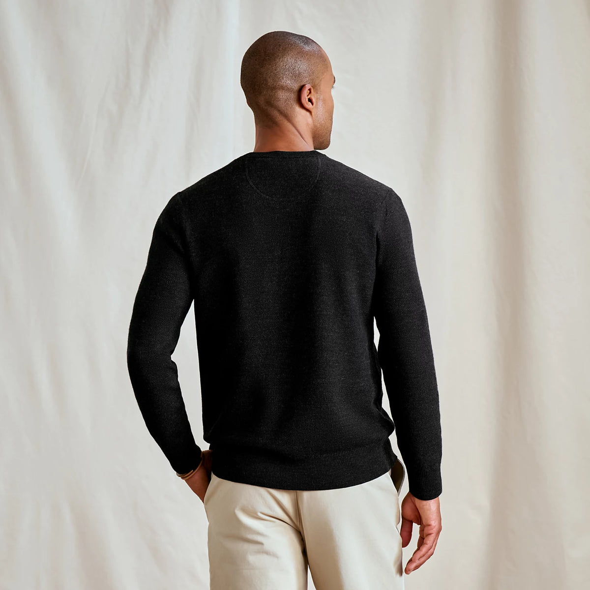 Merino Piqué V-Neck Sweater - Orvis Signature