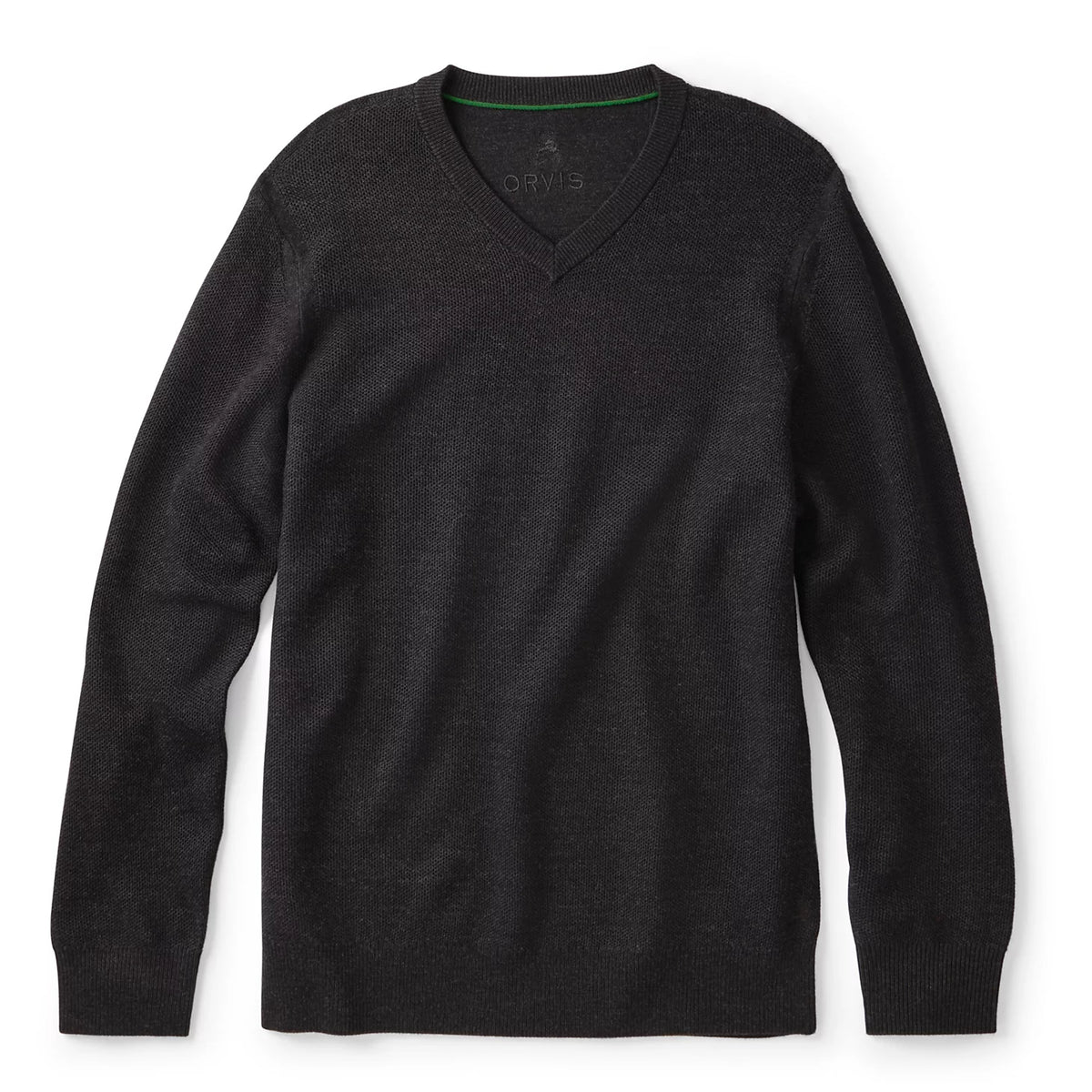 Merino Piqué V-Neck Sweater - Orvis Signature