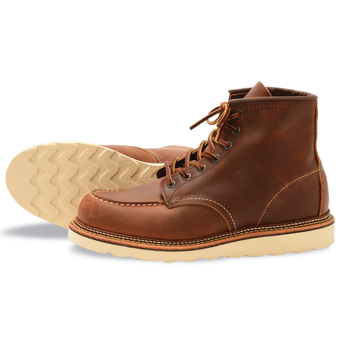 Red Wing 6" Classic Moc Copper Rough & Tough Boots - Orvis Deals