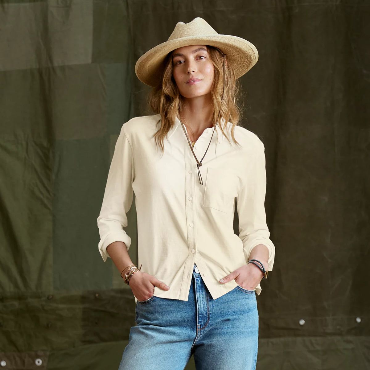 Women's Bromley Knit Button-Down Long-Sleeve Shirt - Orvis Best Seller