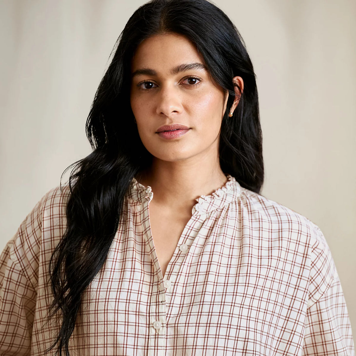 Women's Sunderland Brushed Twill Long-Sleeve Top - Orvis Quality