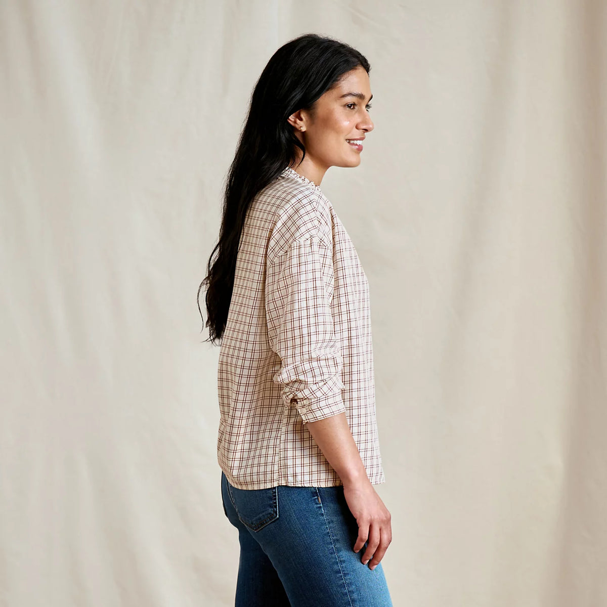 Women's Sunderland Brushed Twill Long-Sleeve Top - Orvis Quality