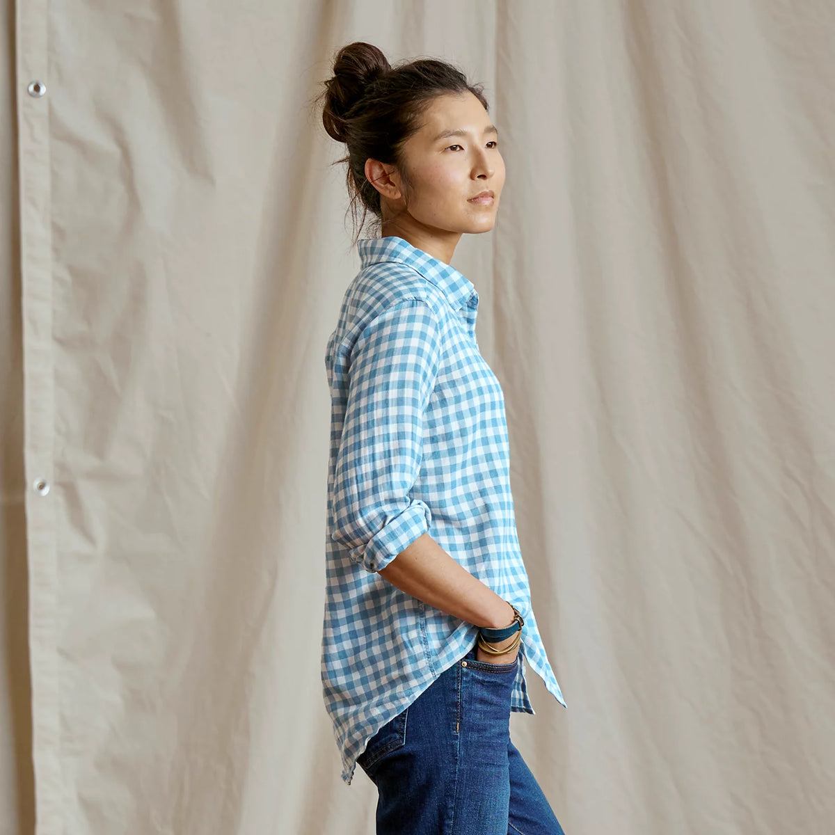 Everyday Lightweight Plaid Long-Sleeve Boyfriend Shirt - Orvis Top Pick