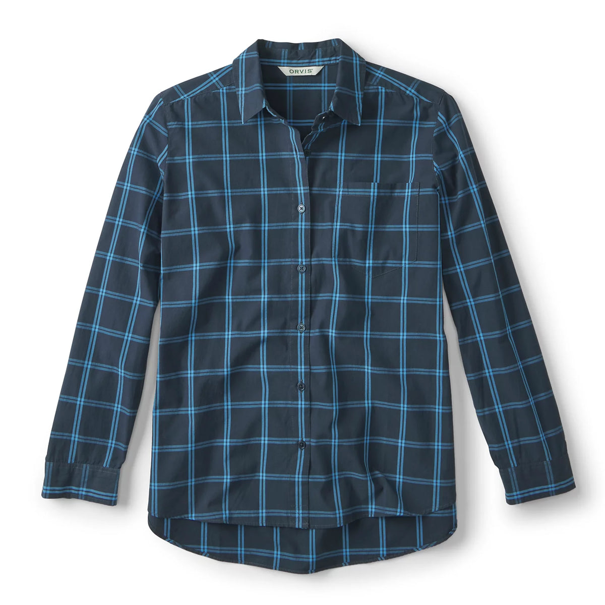 Women's Heritage Poplin Plaid Long-Sleeve Shirt - Orvis Signature