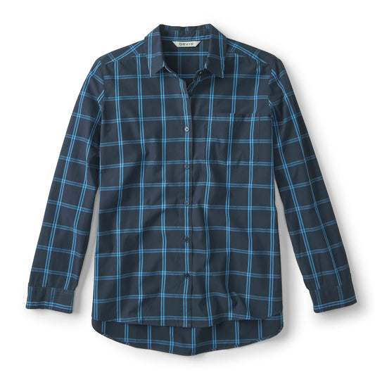 Women's Heritage Poplin Plaid Long-Sleeve Shirt - Orvis Signature