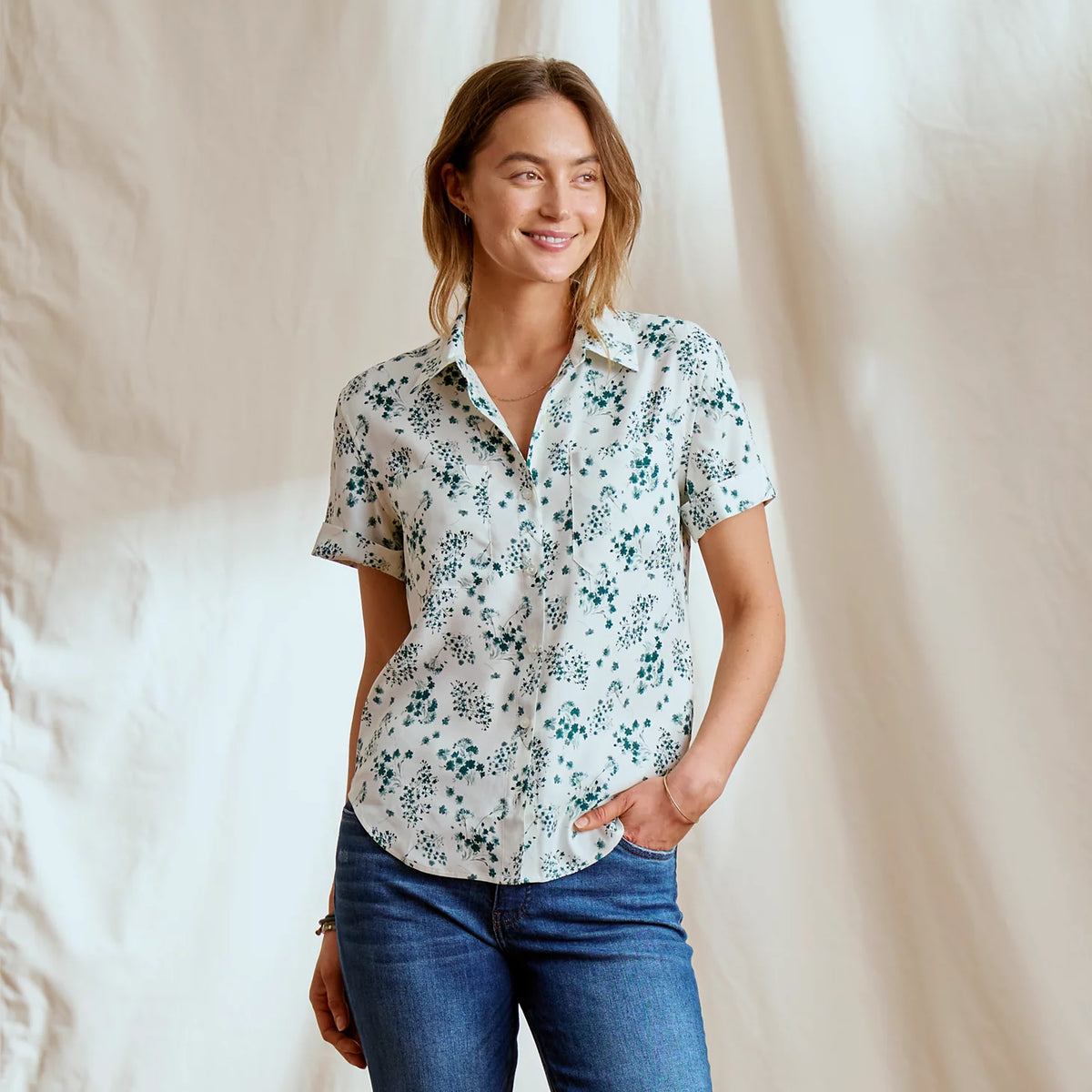 PEACOCK FLOATING FLORAL,XS