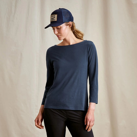 Outbound Merino 3/4-Sleeve Boatneck Tee - Orvis Latest