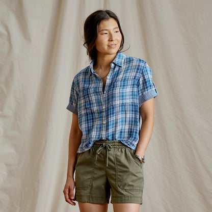 TRUE NAVY/RED CLAY PLAID,XS