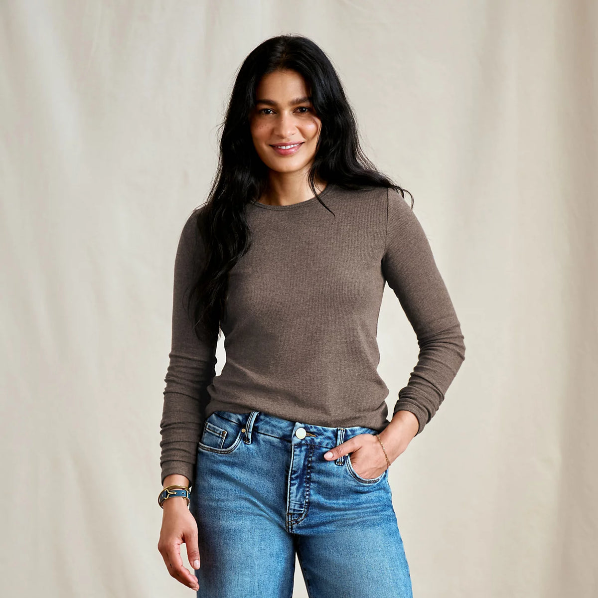 Ribbed Long-Sleeve Crew - Orvis Everyday