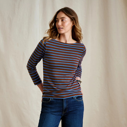 Perfect 3/4-Sleeve Boatneck Tee - Orvis Quality