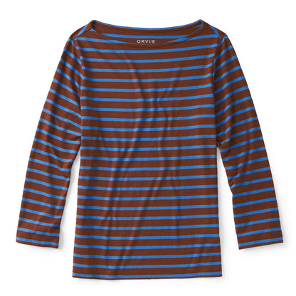 Perfect 3/4-Sleeve Boatneck Tee - Orvis Quality